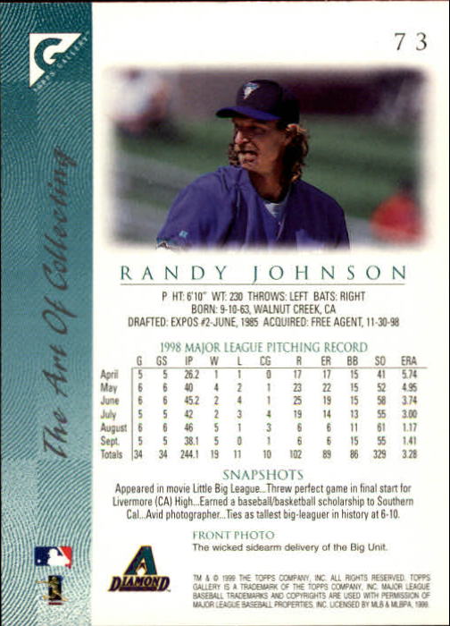1999 Topps Gallery Baseball - Picture 147 of 323
