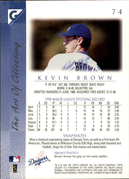 1999 Topps Gallery Baseball - Picture 149 of 323