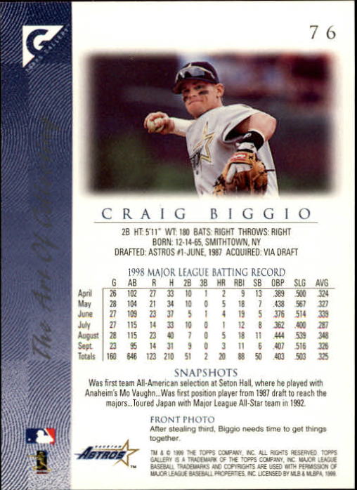 1999 Topps Gallery Baseball - Picture 153 of 323