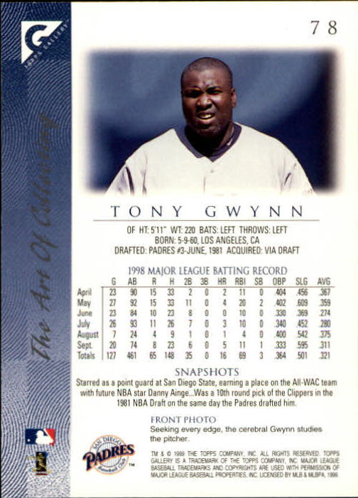 1999 Topps Gallery Baseball - Picture 157 of 323