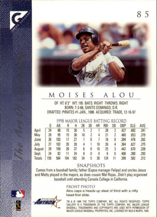 1999 Topps Gallery Baseball - Picture 171 of 323