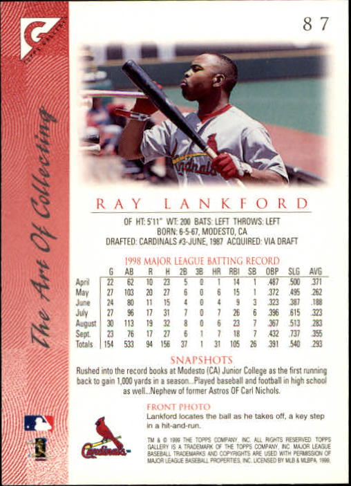 1999 Topps Gallery Baseball - Picture 175 of 323