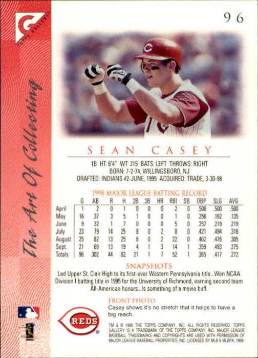 1999 Topps Gallery Baseball - Picture 193 of 323