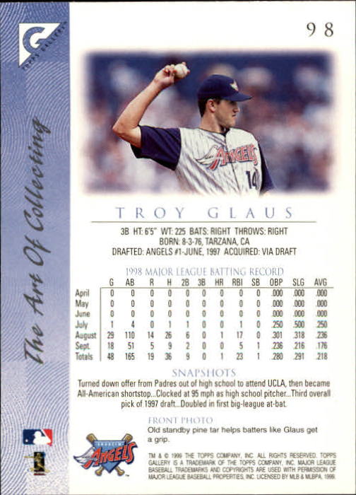 1999 Topps Gallery Baseball - Picture 197 of 323