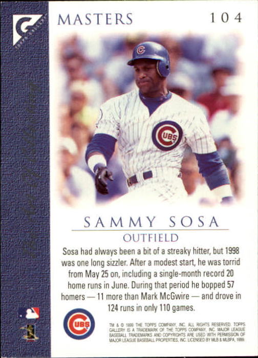 1999 Topps Gallery Baseball - Picture 209 of 323