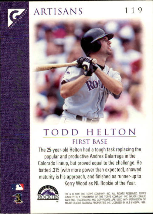 1999 Topps Gallery Baseball - Picture 239 of 323