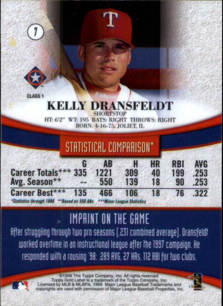 1999 Topps Gold Label Baseball - Picture 7 of 126