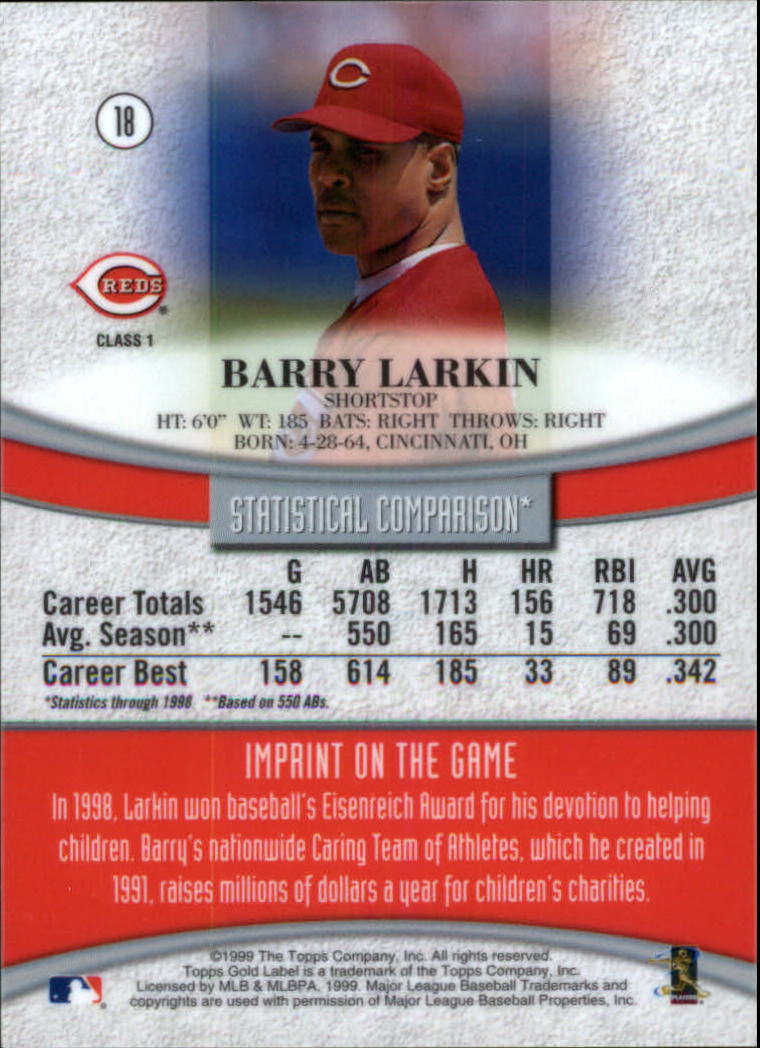 1999 Topps Gold Label Baseball - Picture 13 of 126