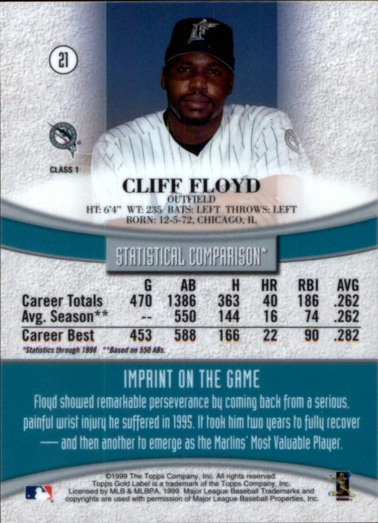 1999 Topps Gold Label Baseball - Picture 17 of 126