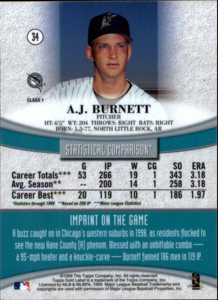 1999 Topps Gold Label Baseball - Picture 29 of 126