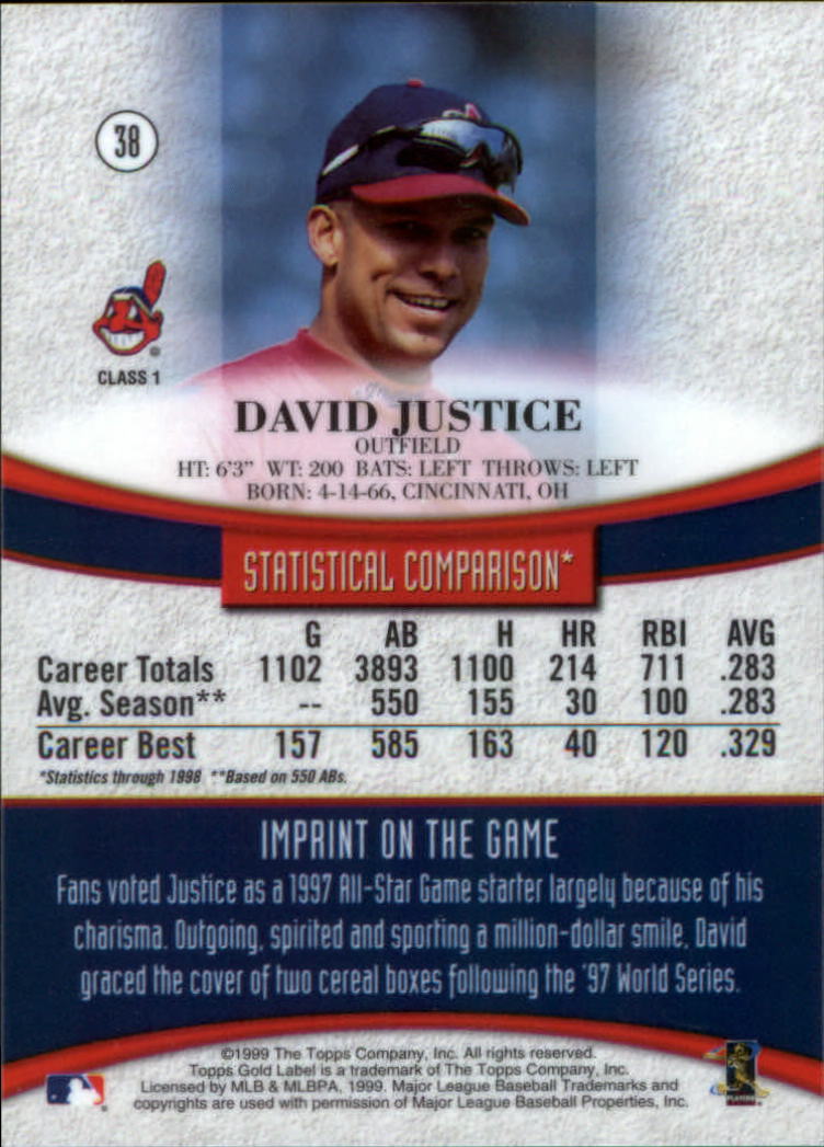 1999 Topps Gold Label Baseball - Picture 35 of 126