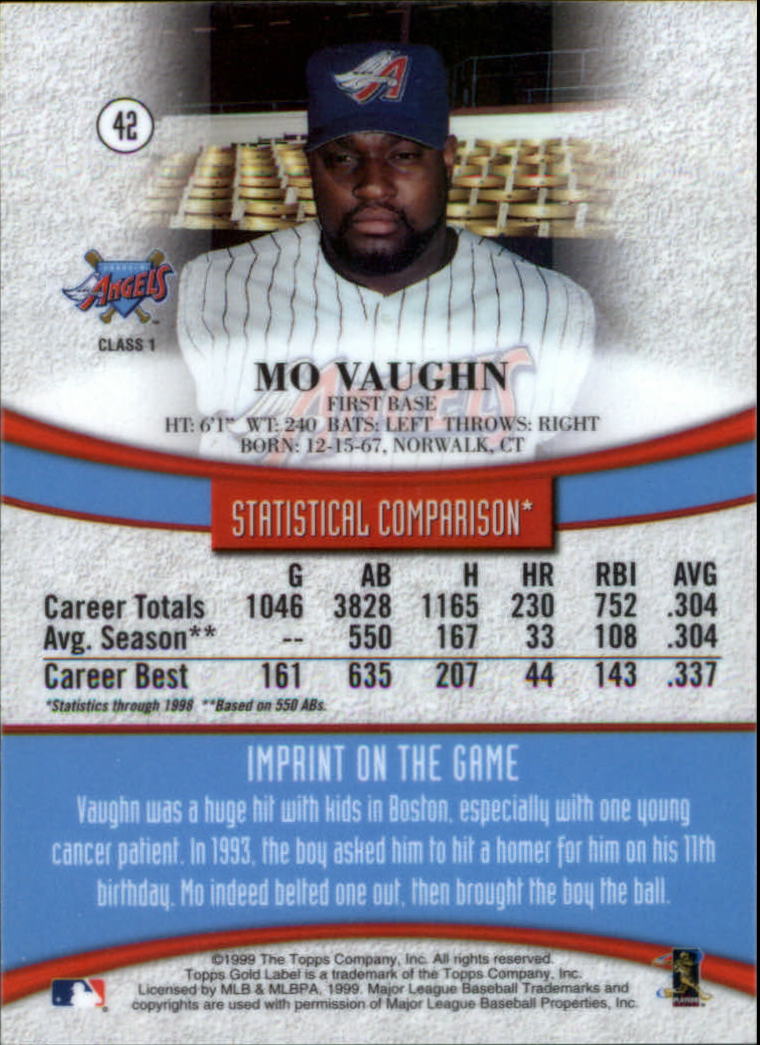 1999 Topps Gold Label Baseball - Picture 37 of 126
