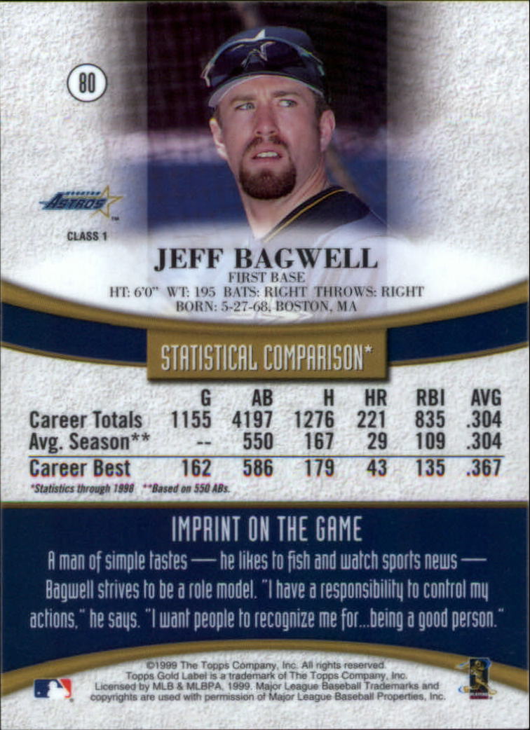 1999 Topps Gold Label Baseball - Picture 73 of 126