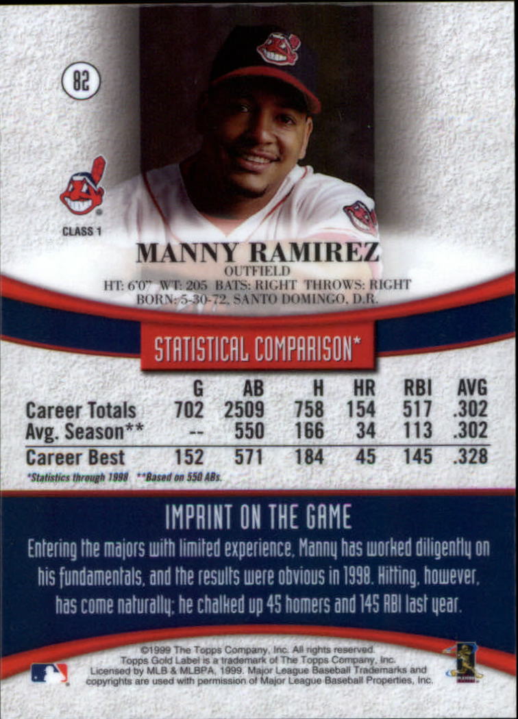 1999 Topps Gold Label Baseball - Picture 75 of 126