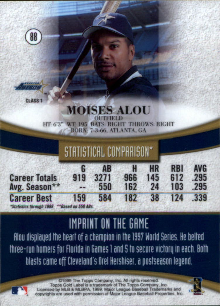1999 Topps Gold Label Baseball - Picture 83 of 126