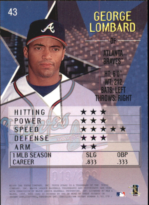 1999 Topps Stars Baseball - Picture 206 of 457