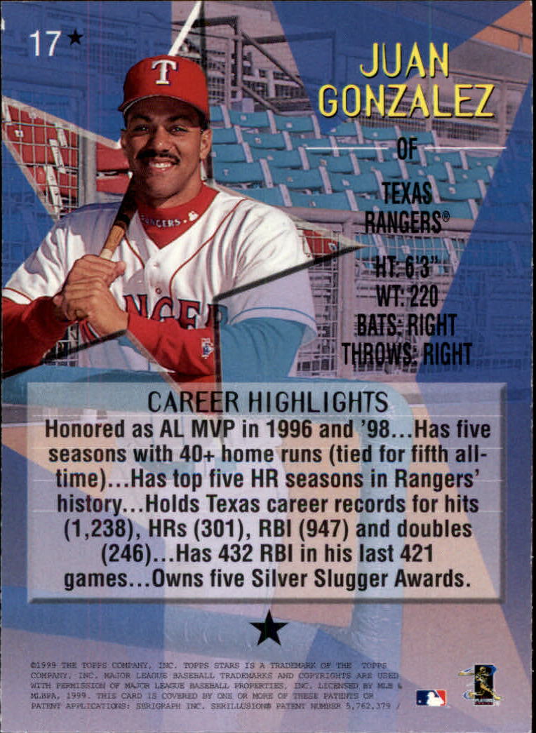 1999 Topps Stars Baseball - Picture 230 of 457