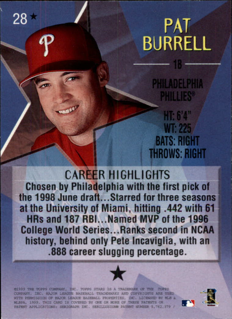 1999 Topps Stars Baseball - Picture 244 of 457