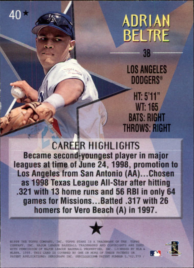 1999 Topps Stars Baseball - Picture 268 of 457