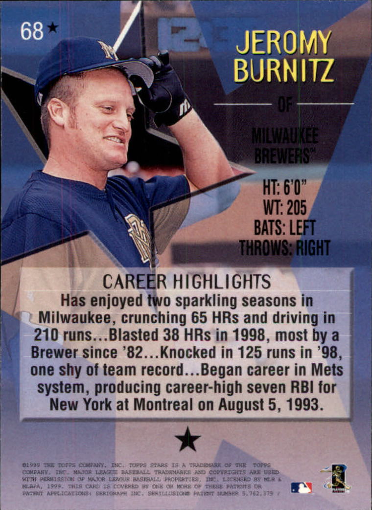 1999 Topps Stars Baseball - Picture 314 of 457