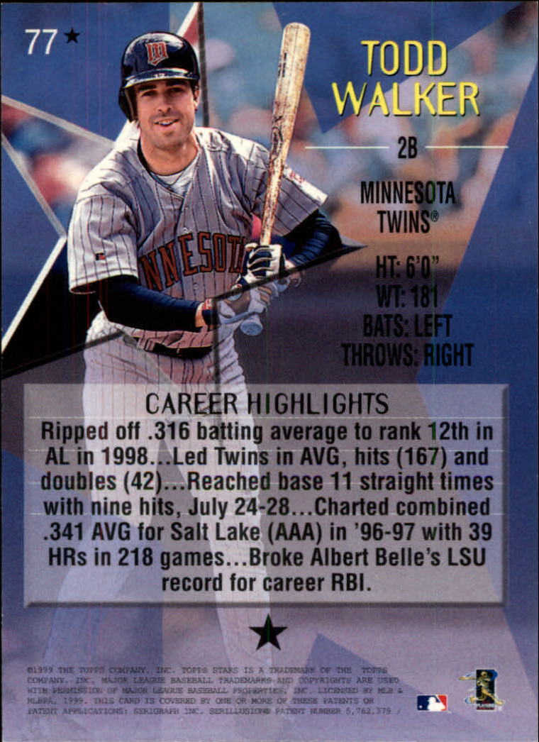 1999 Topps Stars Baseball - Picture 328 of 457