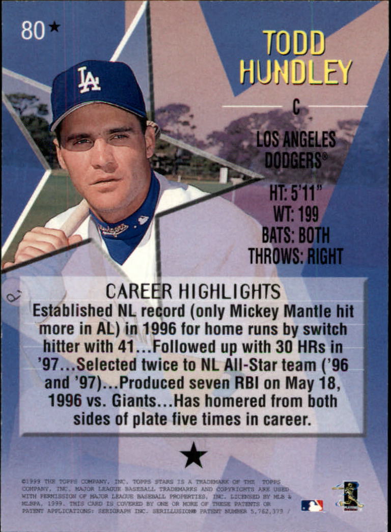 1999 Topps Stars Baseball - Picture 334 of 457