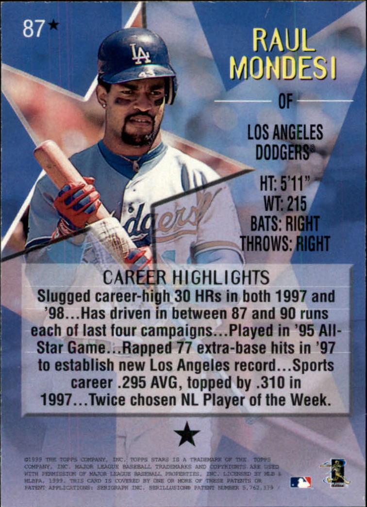 1999 Topps Stars Baseball - Picture 344 of 457