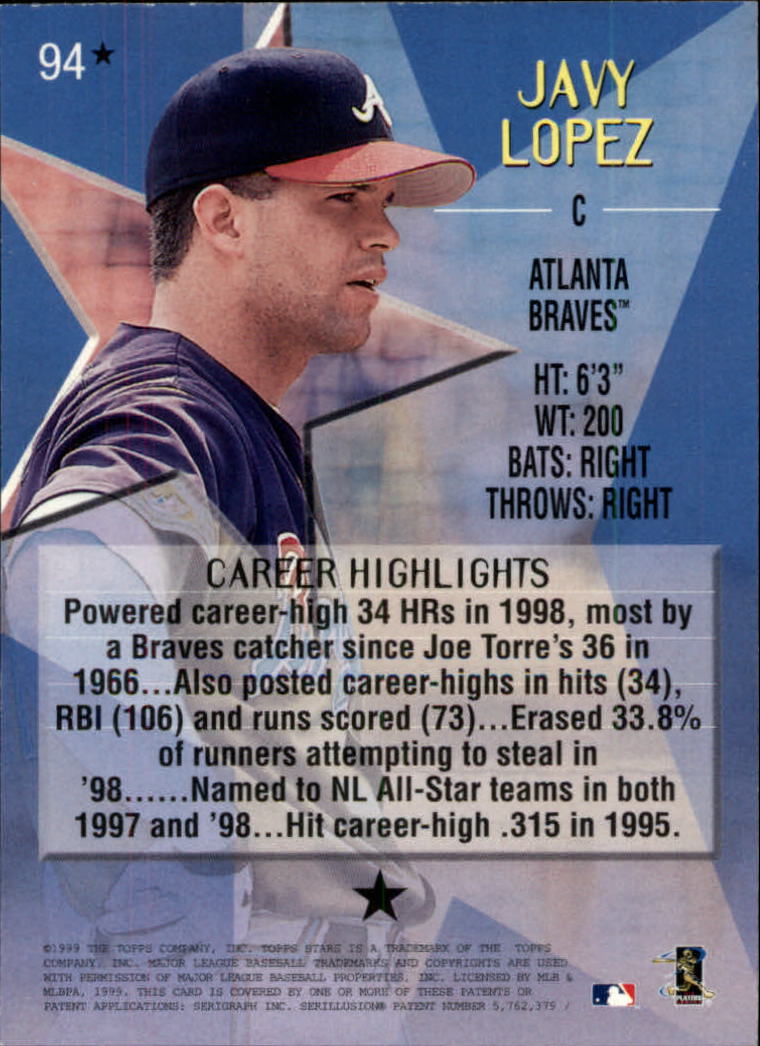 1999 Topps Stars Baseball - Picture 356 of 457