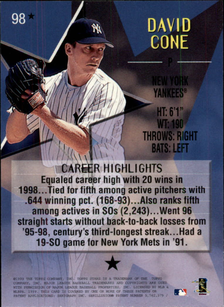1999 Topps Stars Baseball - Picture 364 of 457