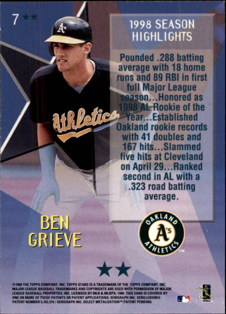 1999 Topps Stars Baseball - Picture 389 of 457