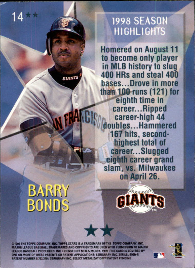 1999 Topps Stars Baseball - Picture 399 of 457