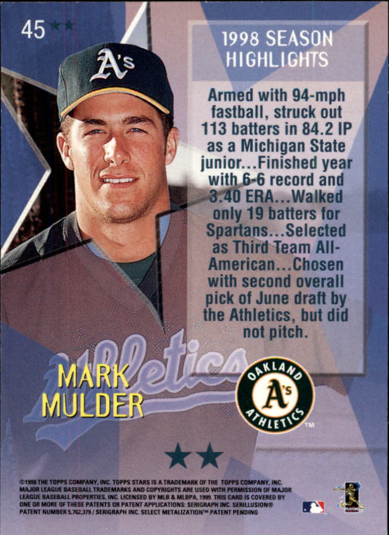 1999 Topps Stars Baseball - Picture 447 of 457
