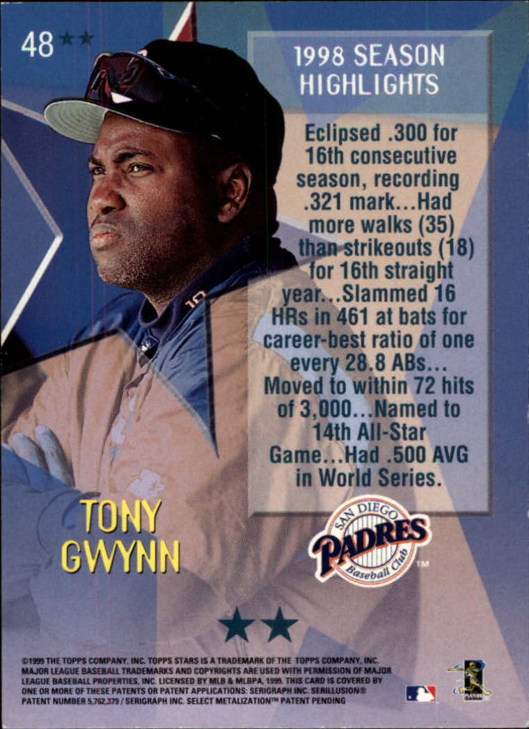 1999 Topps Stars Baseball - Picture 453 of 457