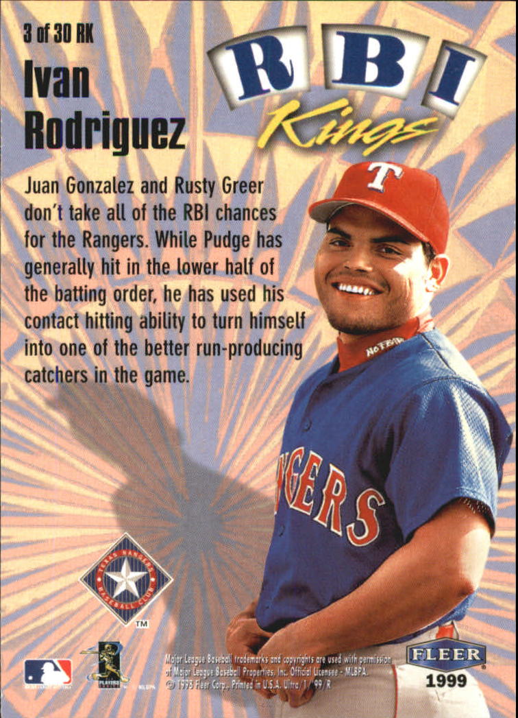 1999 Ultra (Fleer) Baseball "Insert" Cards - Picture 5 of 93