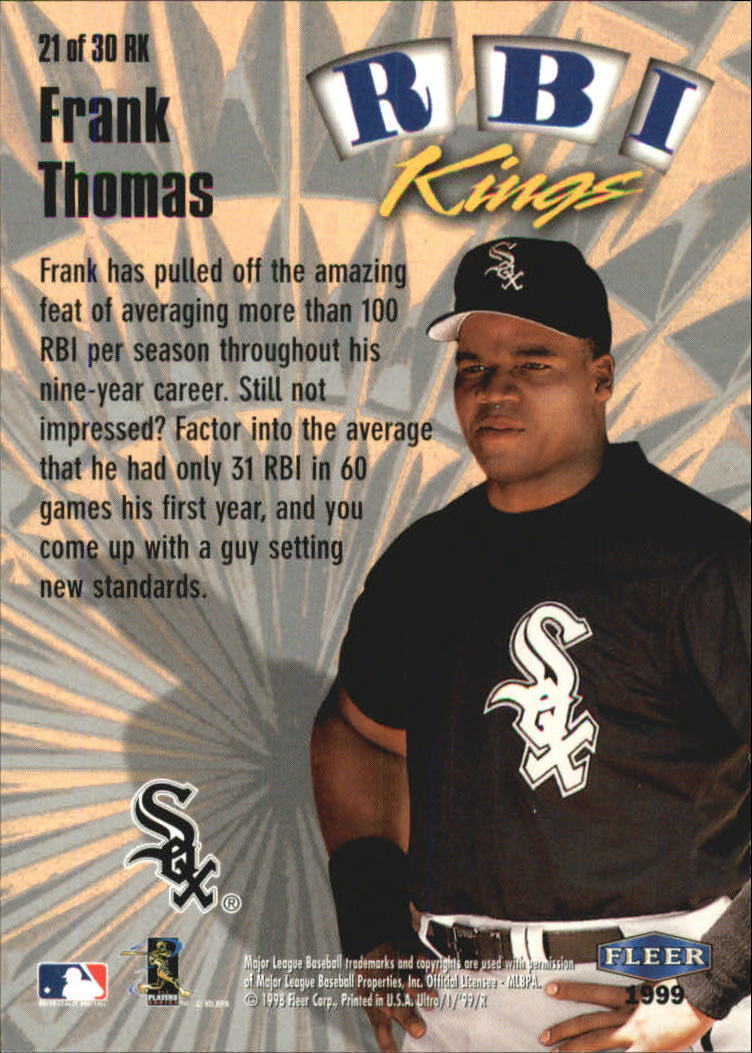 1999 Ultra (Fleer) Baseball "Insert" Cards - Picture 23 of 93