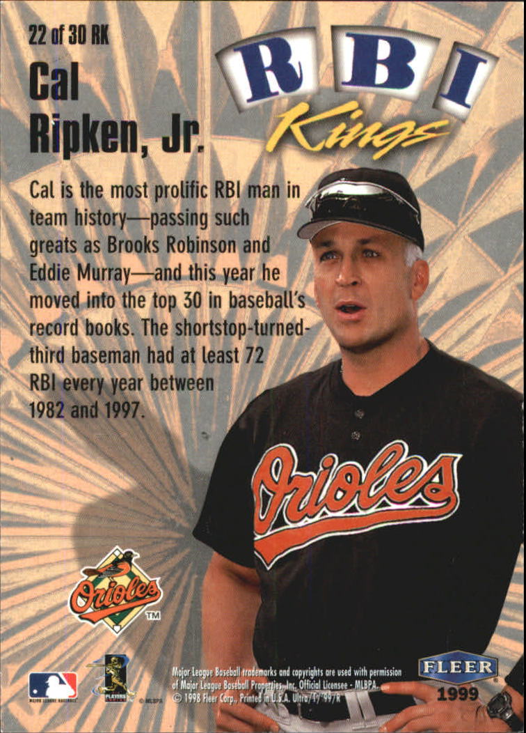 1999 Ultra (Fleer) Baseball "Insert" Cards - Picture 25 of 93