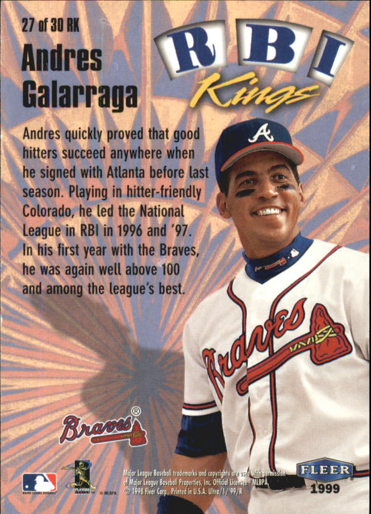 1999 Ultra (Fleer) Baseball "Insert" Cards - Picture 31 of 93