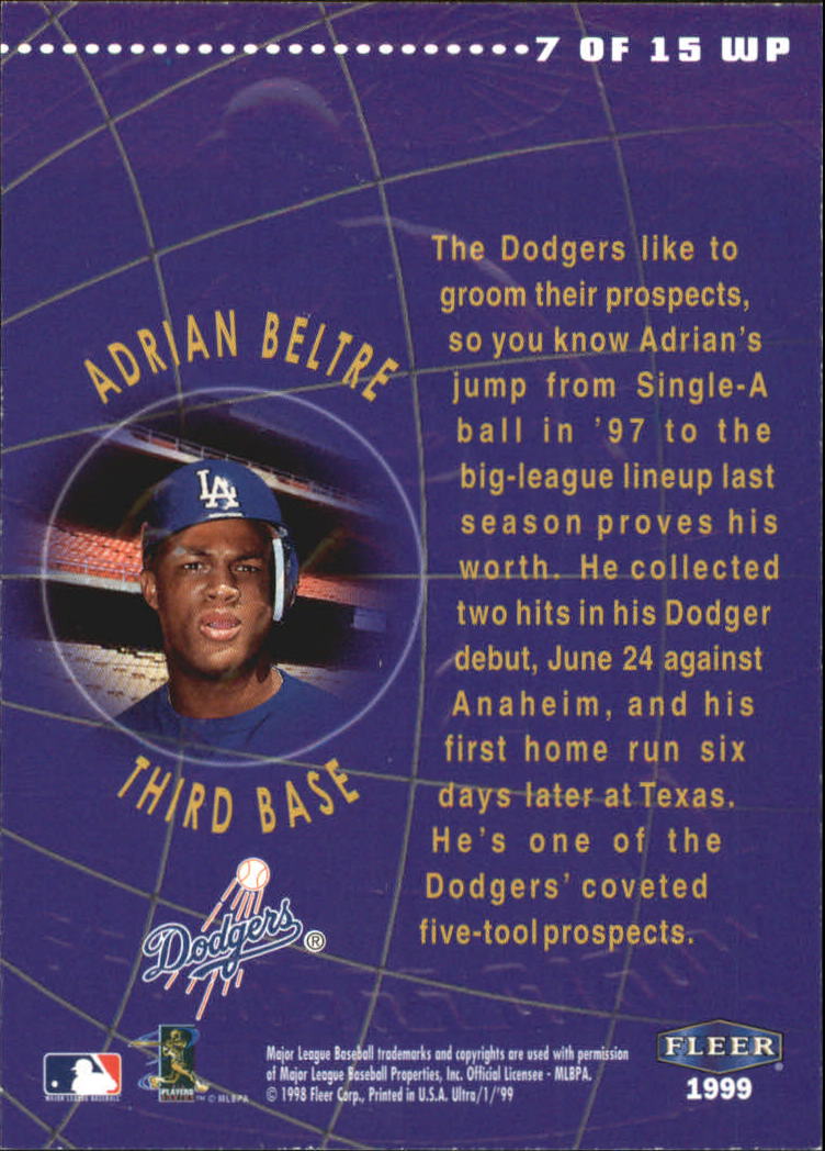 1999 Ultra (Fleer) Baseball "Insert" Cards - Picture 81 of 93