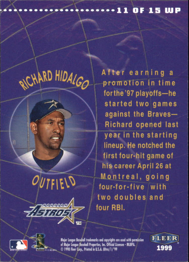 1999 Ultra (Fleer) Baseball "Insert" Cards - Picture 89 of 93