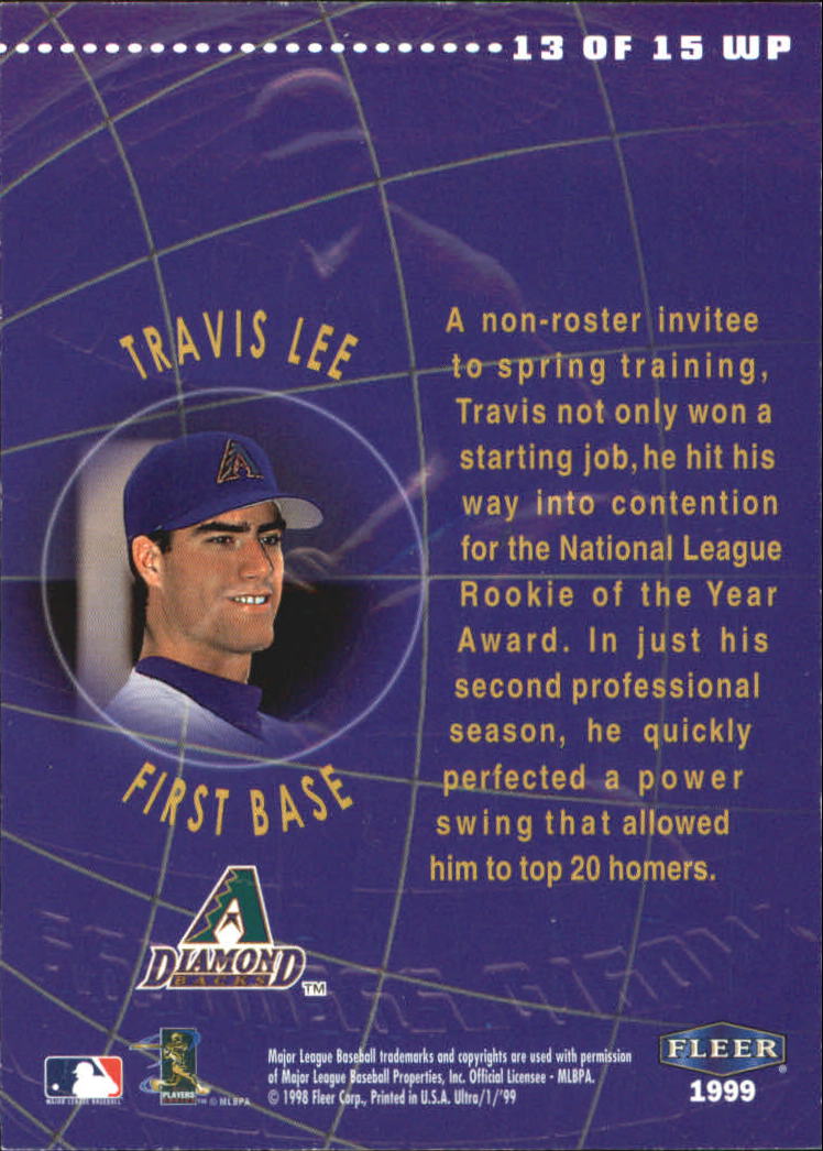 1999 Ultra (Fleer) Baseball "Insert" Cards - Picture 91 of 93