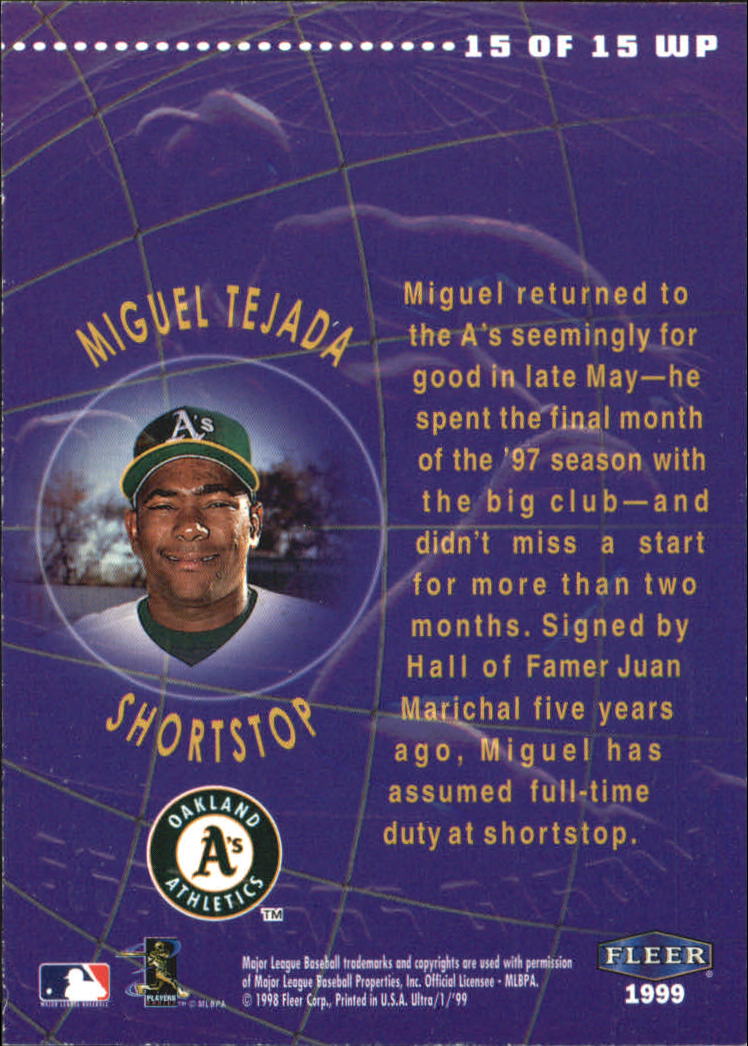 1999 Ultra (Fleer) Baseball "Insert" Cards - Picture 93 of 93