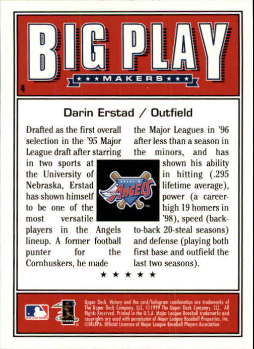 1999 Upper Deck Victory Baseball Card Pick 1-306 - Picture 9 of 451