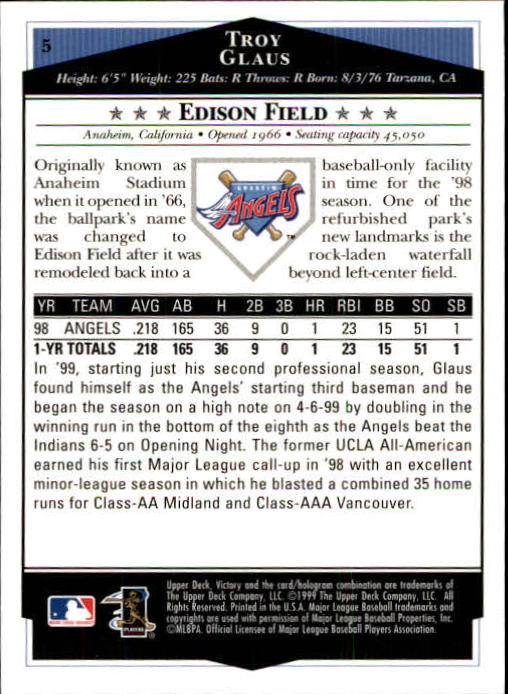 1999 Upper Deck Victory Baseball Card Pick 1-306 - Picture 11 of 451