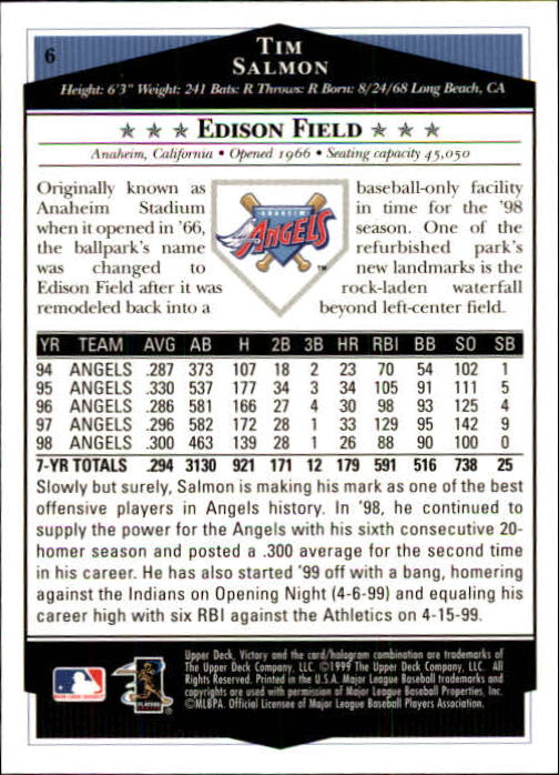 1999 Upper Deck Victory Baseball Card Pick 1-306 - Picture 13 of 451