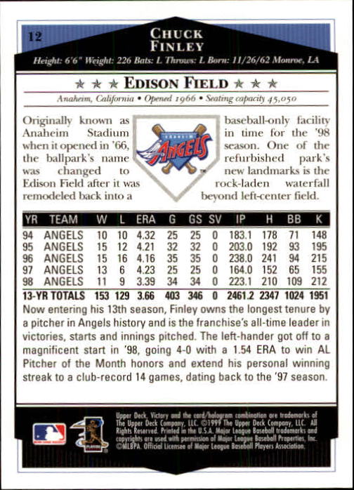 1999 Upper Deck Victory Baseball Card Pick 1-306 - Picture 25 of 451