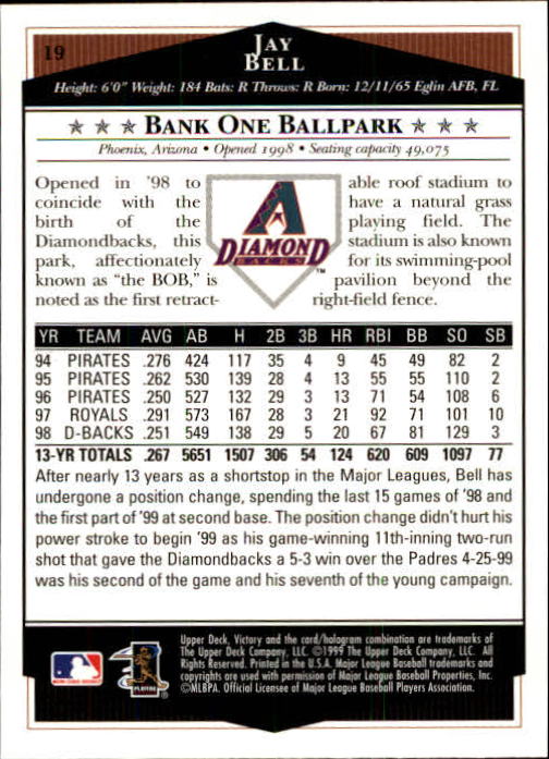 1999 Upper Deck Victory Baseball Card Pick 1-306 - Picture 37 of 451