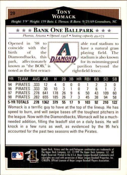 1999 Upper Deck Victory Baseball Card Pick 1-306 - Picture 39 of 451
