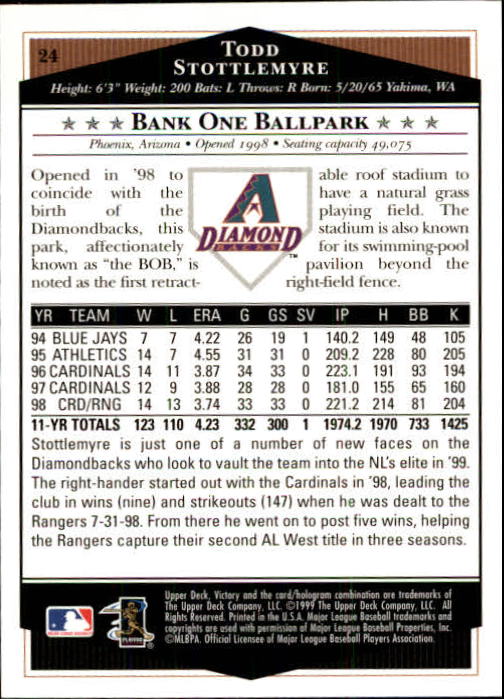 1999 Upper Deck Victory Baseball Card Pick 1-306 - Picture 45 of 451