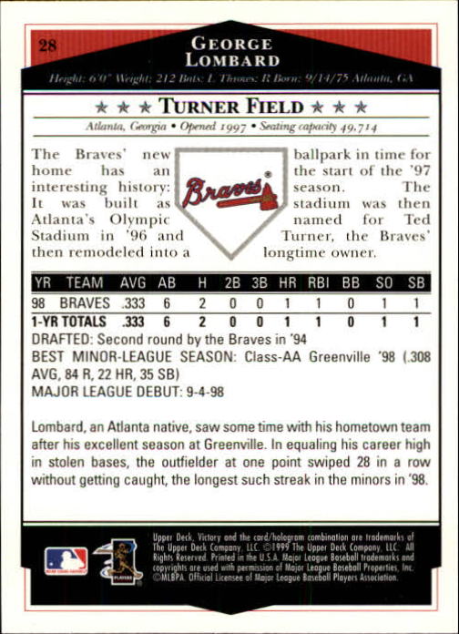 1999 Upper Deck Victory Baseball Card Pick 1-306 - Picture 51 of 451