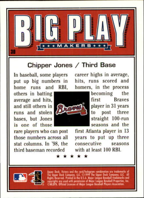 1999 Upper Deck Victory Baseball Card Pick 1-306 - Picture 53 of 451